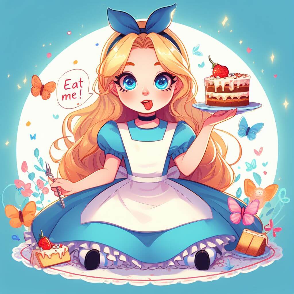 Alice et son gâteau "Mangez-moi" pour la gestion du poids